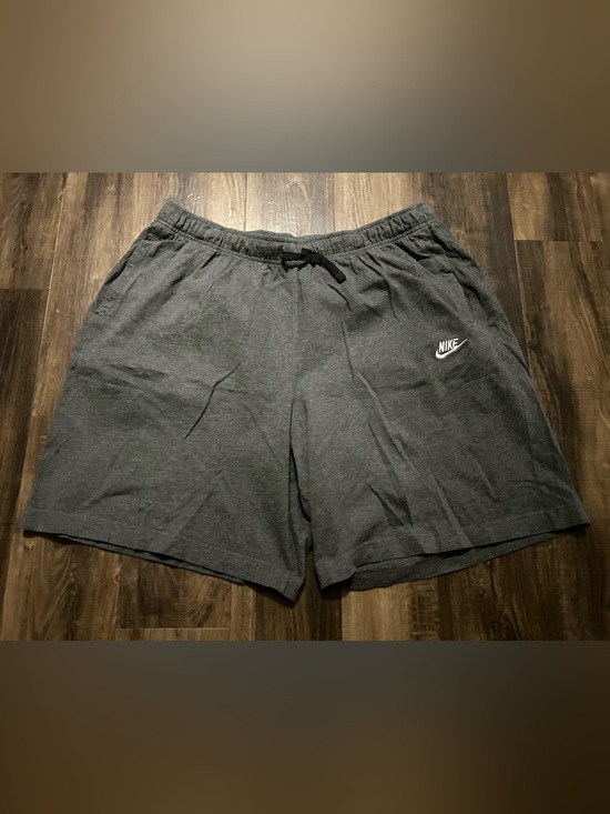 Nike Other - Nike Mens Heather Gray 3XL elastic cotton drawstring athletic Shorts, white Logo